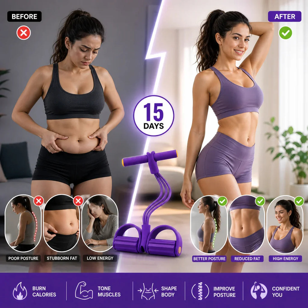 Yoga Pedal Puller Resistance Band With Handles