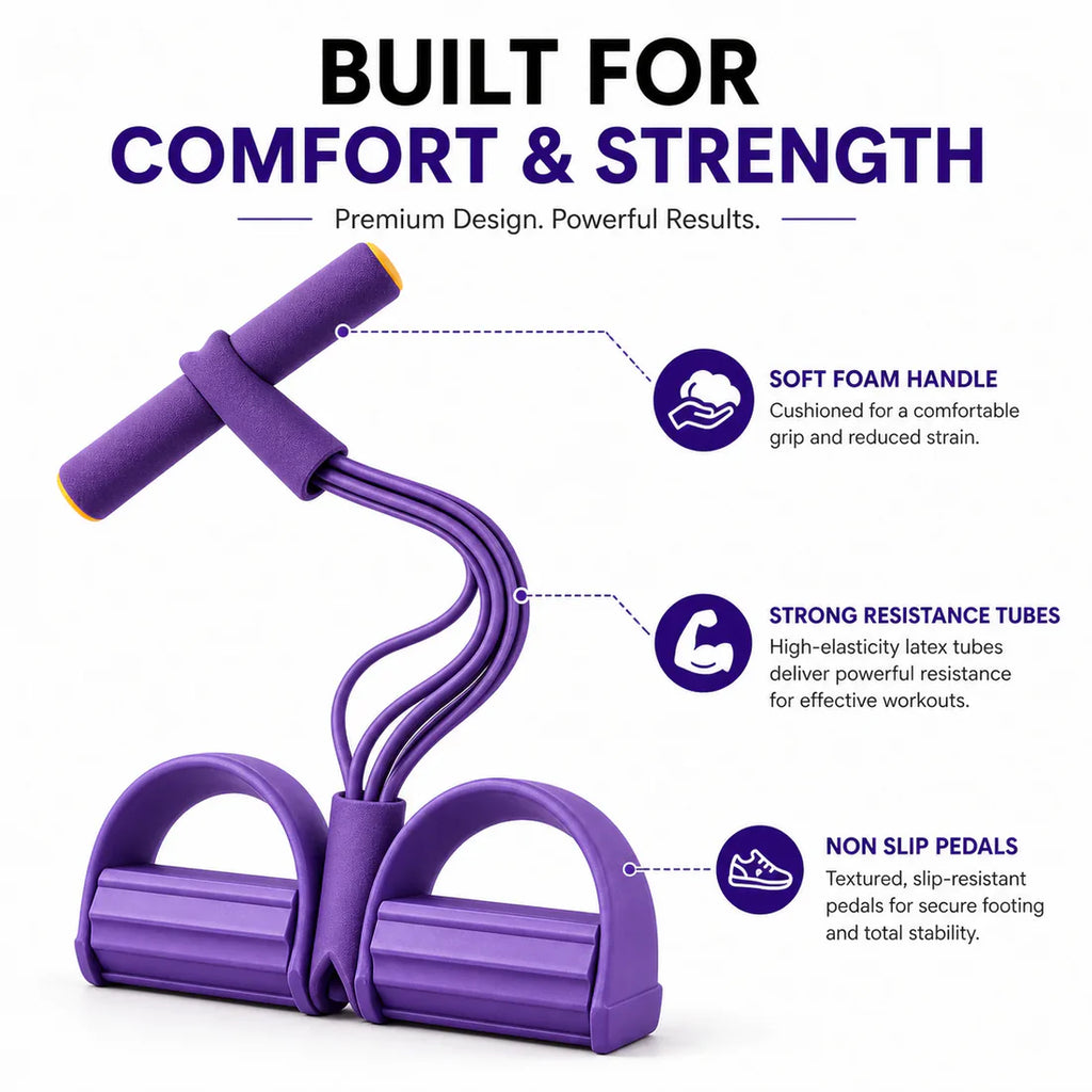Yoga Pedal Puller Resistance Band With Handles