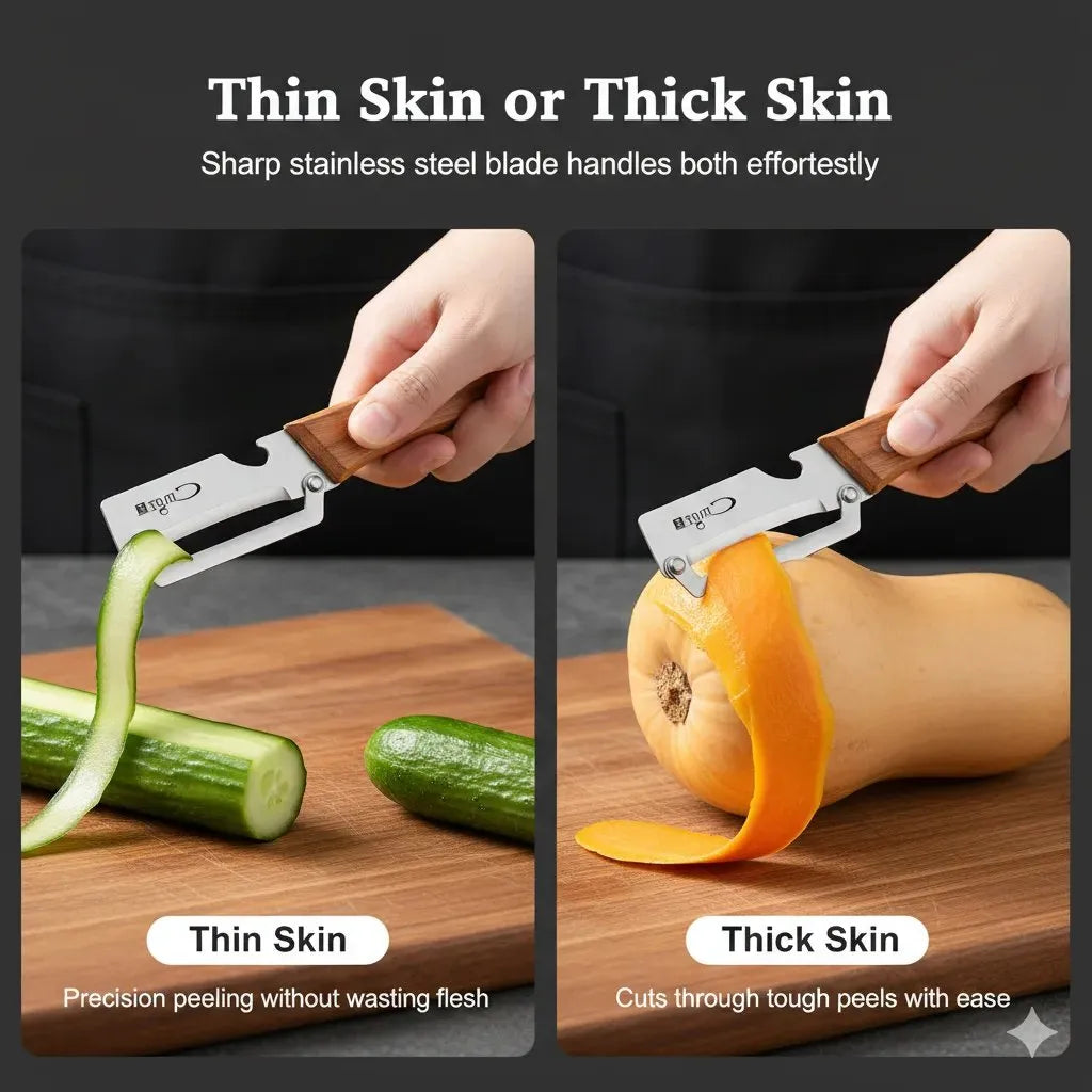 🔪 All-in-One Stainless Steel Peeler 🔥 Razor-Sharp Blade with Bottle Opener 🍎 50K+ SOLD! 🏆 Main image