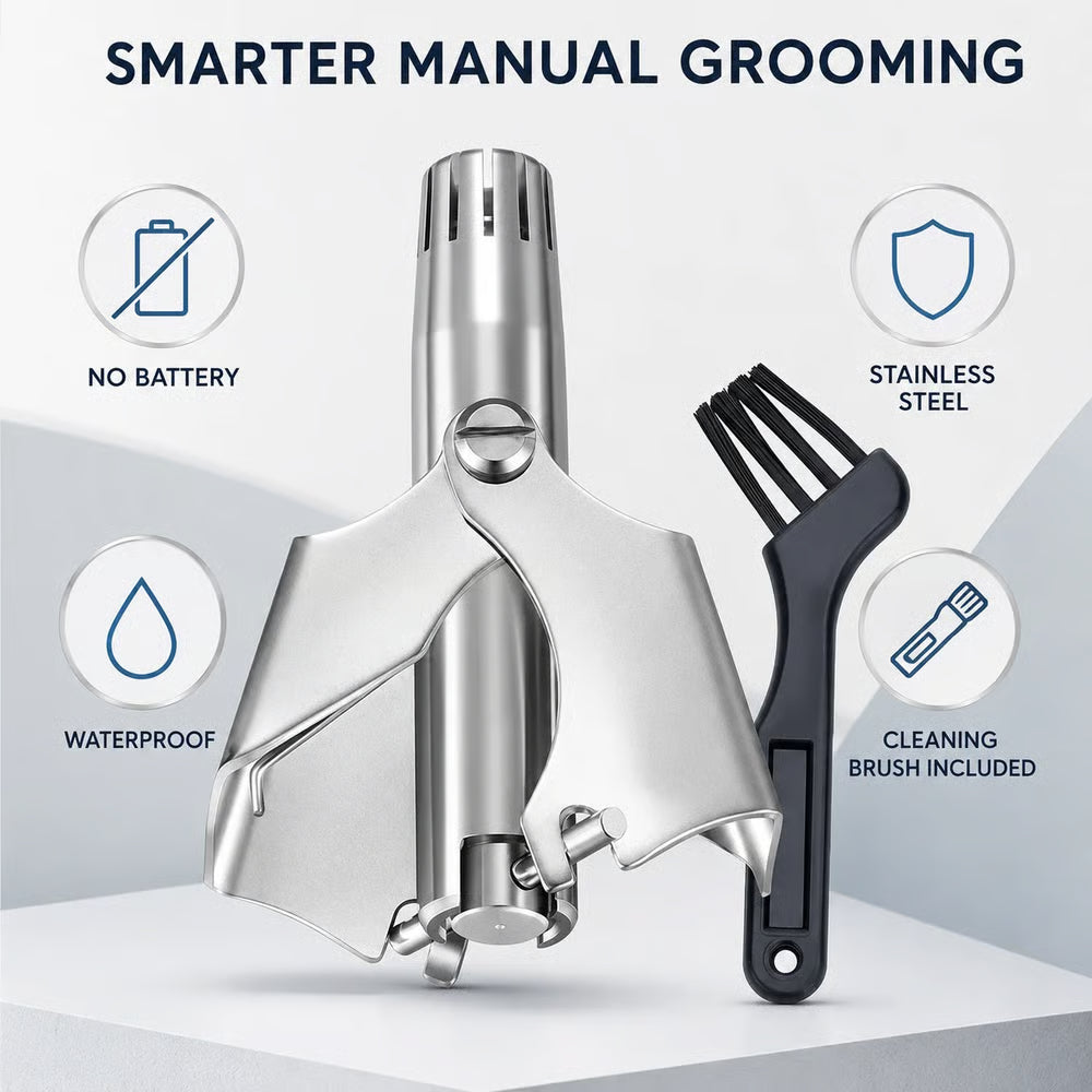 🔥LAST DAY SALE 49% OFF-✂️ Manual Nose Hair Trimmer – Precision Grooming. No Battery Needed.