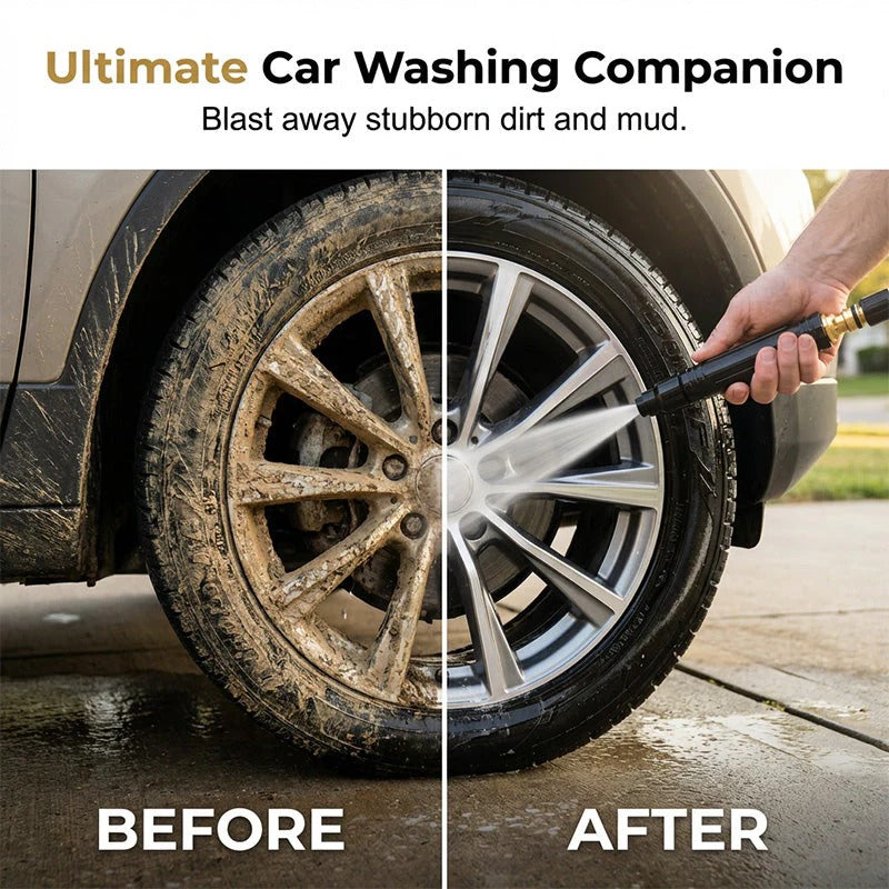 🚀HOT SALE 50% OFF - High-Pressure Direct Spray Water Nozzle - Wash at Home, Save Big! 🔥💦