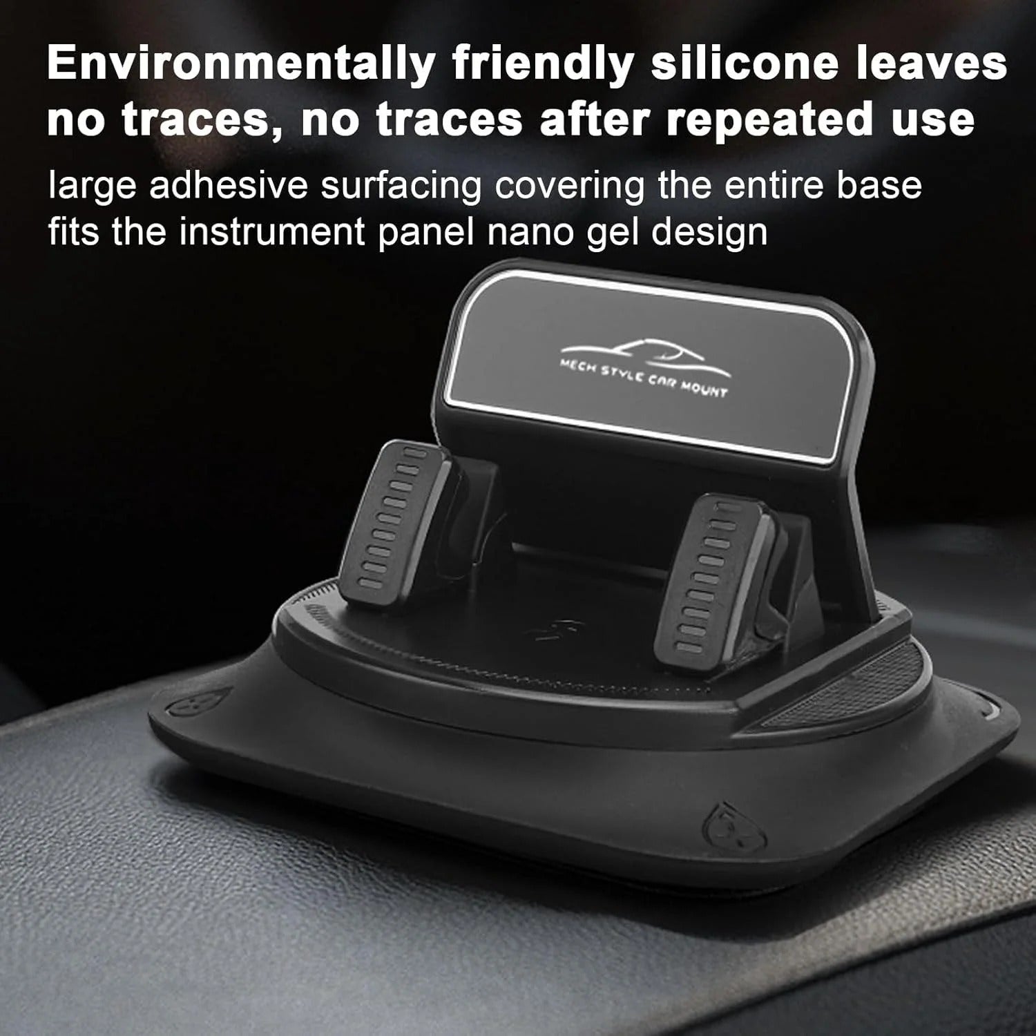 ⏳Limited-time 50% off & Super Fast Delivery⚡Dashboard Phone Holder - Adjustable Holder, Silicone Holder | Adhesive Car Organizer for Horizontal & Vertical Placement 🚗📱