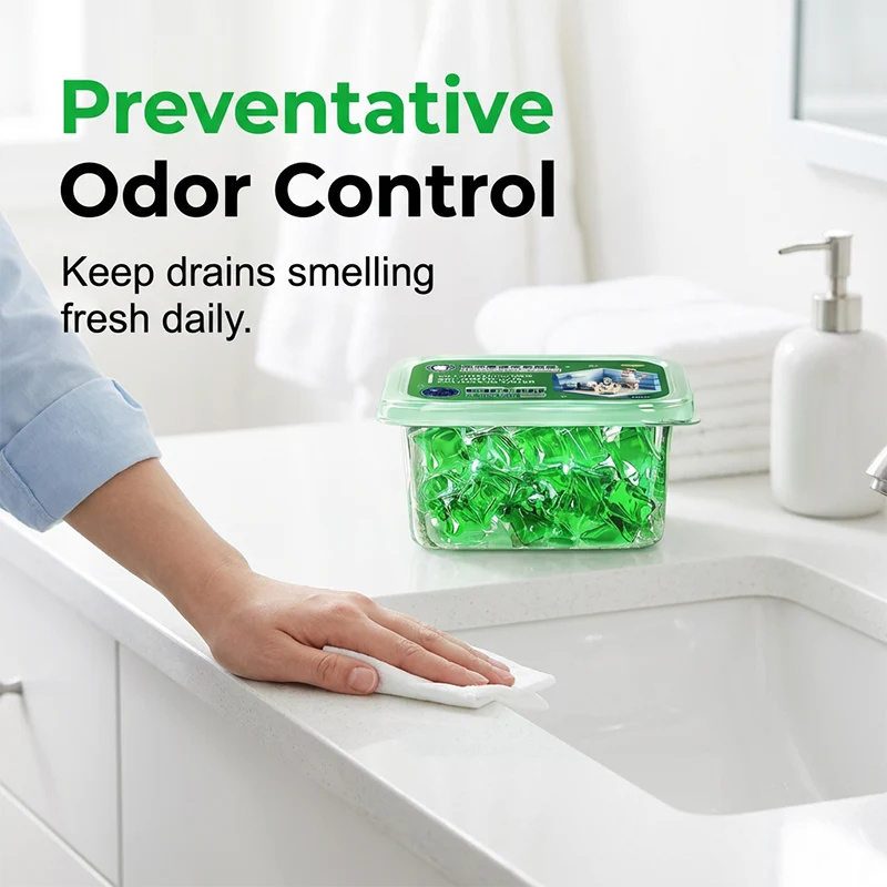 ⏳Time-Limited Special⏰Drain Deodorizer Pods – Bio‑enzyme formula neutralizes smells at the source. Pack of 100 Pcs