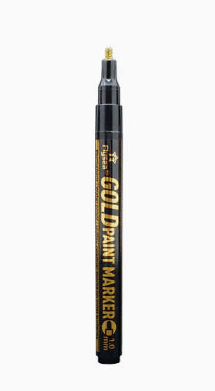 🐦Gold marker pen for tombstones, ideal for restoring faded inscriptions on graves