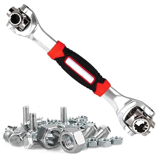 Multifunction Wrench Tool with 360 Degree Rotating Head, Magnetic Spanner Tool for Home and Car Repair Tool Works Main image