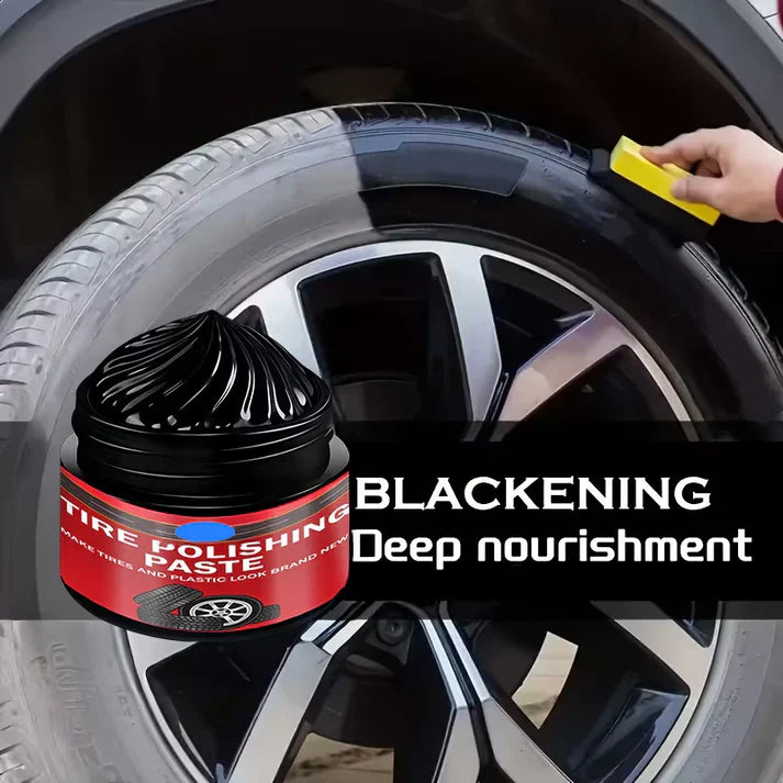 🔥Buy 1 Get 1 Free🔥Car Tire & Trim Renewal Paste – Deep Black Shine, UV Protection & Easy Application 💎