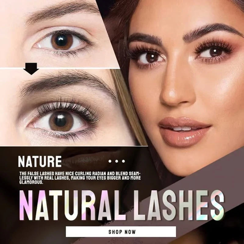 Reusable adhesive false lashes